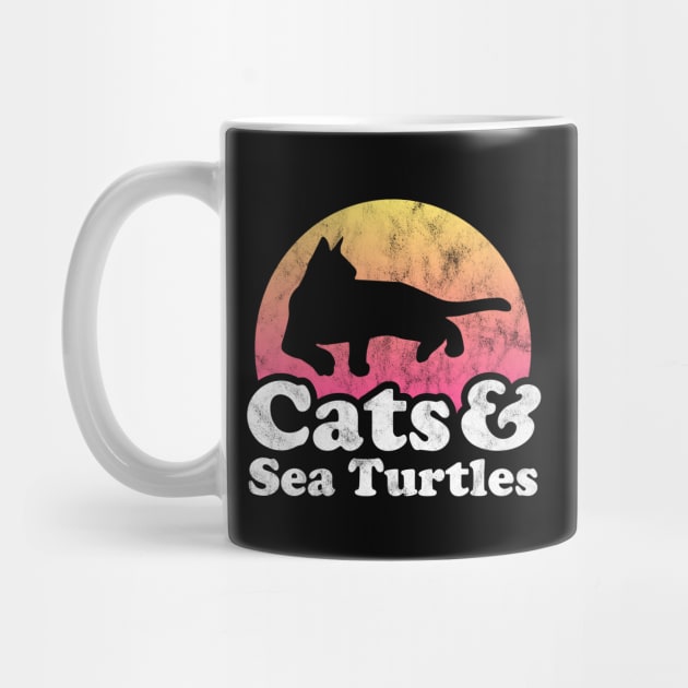 Cats and Sea Turtles Gift for Men, Women Kids by JKFDesigns